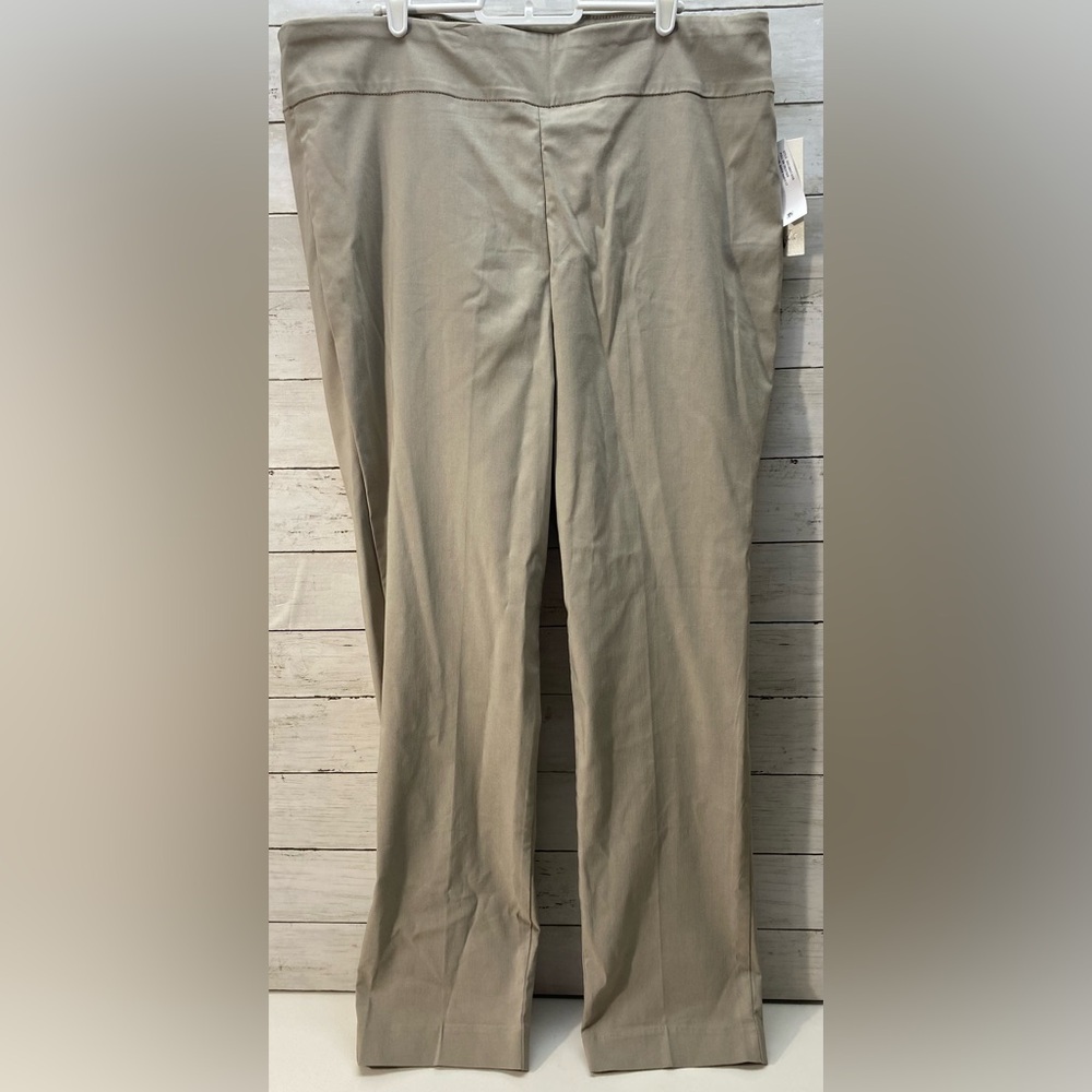 Gloria Vanderbilt Women’s Sz 18 Trouser Pull on Tummy Slimmer Mid Rise Pants